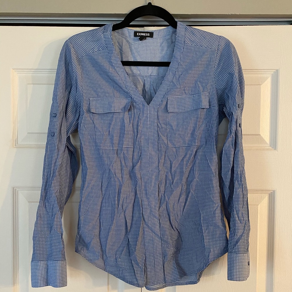 Express Polkadot Blouse
